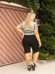 Plus Size Shorts - Negro - Ver 3