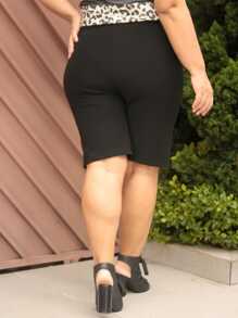Plus Size Shorts - Negro - Ver 4
