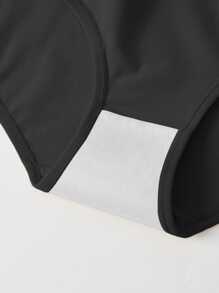 MEIYATING Paquete de 4 piezas de bragas de control de abdomen de talla grande para mujer, de cintura alta, suaves y transpirables, de unicolor - Negro - Ver 6