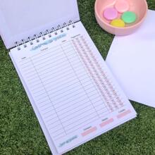 Caderno de Controle de gasto tipo Agenda Planeer - 15,5x21,5cm - Visão 2