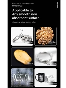 1入組電鍍筆,車觸碰塗料筆,鏡子金屬質感塗料筆,鉻合金記號筆 - 彩色 - 查看 8