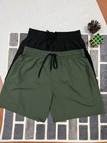 Men Shorts - Green - View 3