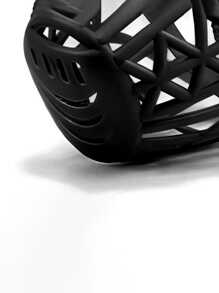 Lattice Style Dog Muzzle To Prevent Biting, Barking, And Eating Anything - Brown - View 5