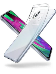 Galaxy A40 Liquid Crystal Spigen Fexible Premium Case - Clear - View 2