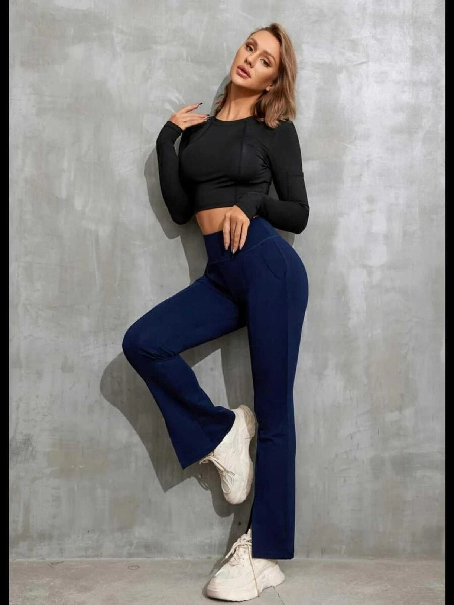 Leggins pierna ancha - Azul Marino - Ver 1