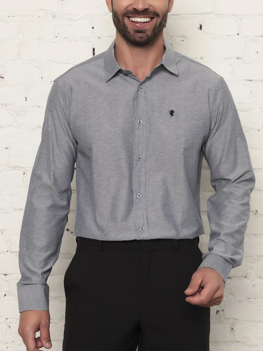 Men Shirts - 淺灰色 - 查看 1