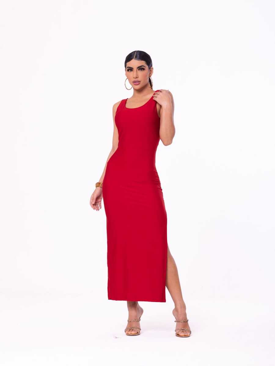 Women Dresses - 紅色 - 查看 1