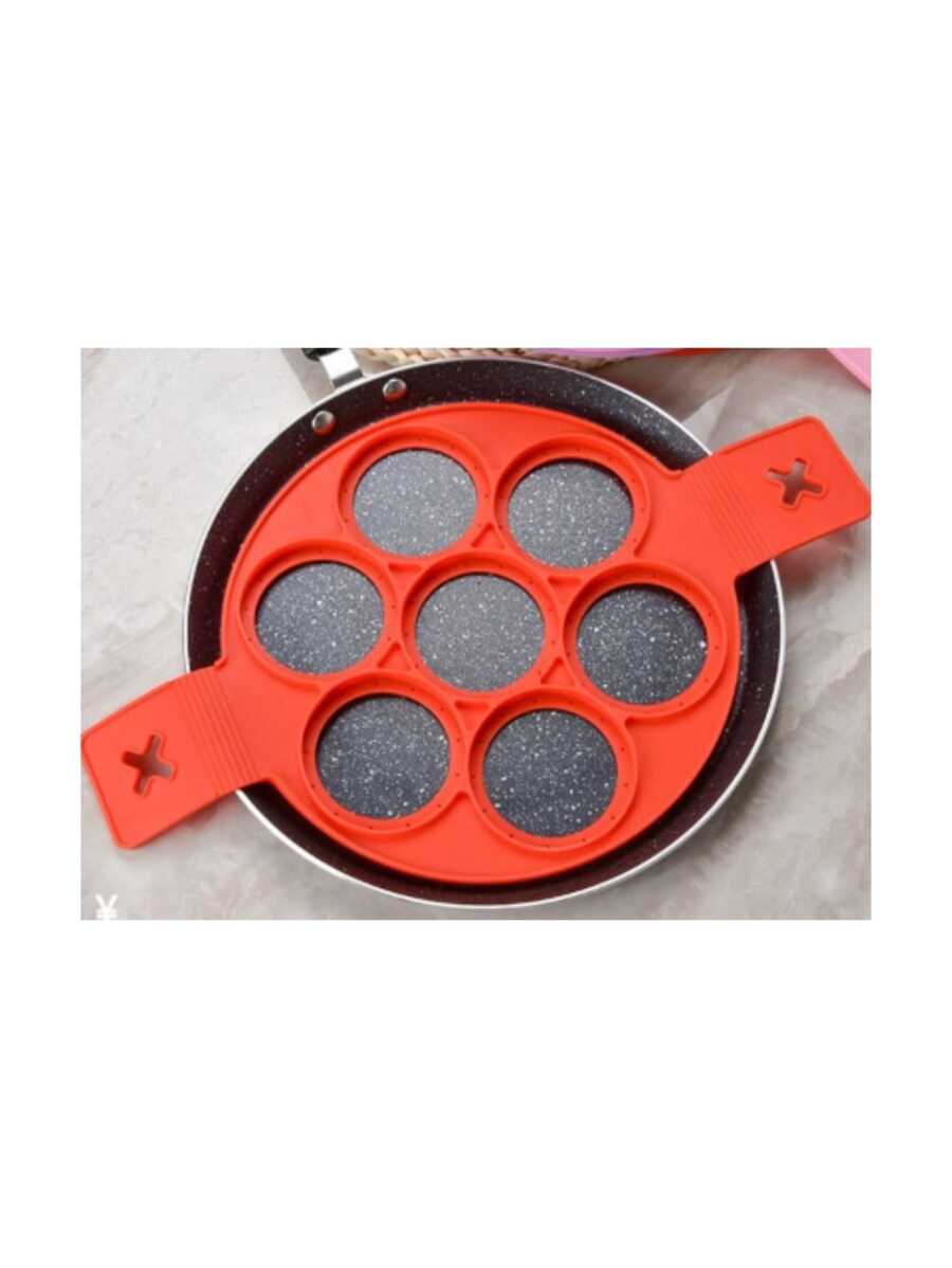 硅胶锅模具模具工具，硅胶四孔煎蛋锅，DIY多功能锅和煮蛋器