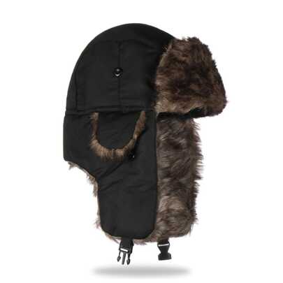 1 pieza de gorros trapper para hombres y mujeres, Ushanka ruso abrigado con solapa de piel para invierno, gorro informal para esquiar
