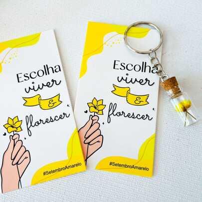 Mimo Setembro Amarelo - Brinde para Cliente contém 10 lembrancinhas