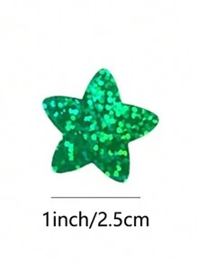 500入/捲激光星形貼紙標籤