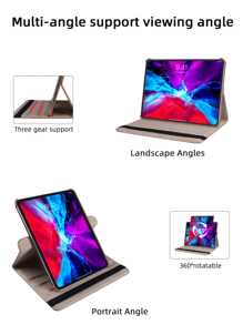 Rotatable Case Compatible With iPad - Pink - View 3
