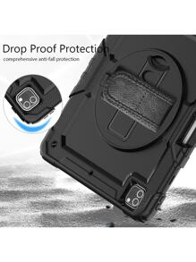 Case For IPad Pro 3rd,4th,5th And 6th Generation 12.9 Inch With Screen Protector, Pencil Holder, Hand Strap And Shoulder Strap For IPad Pro 12.9, Black - Black - View 3