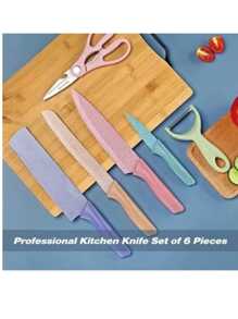 Juego de 6 cuchillos de cocina, oferta del - Multicolor - Ver 2