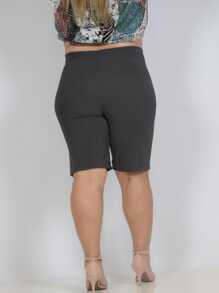 Plus Size Shorts - Màu xám đen - Xem 2