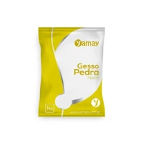 Gesso Pedra Branco tipo III 1kg - Yamay - Branco - Visão 2