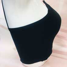 Las chicas calientes de la cadena, los chalecos de tirantes pequeños, las mujeres llevan un sexy Fondo americano y un sujetador sin mangas. - Negro - Ver 5