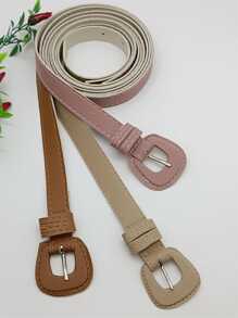Women Belts - 藕粉色 - 查看 1