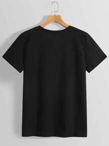 Men Sports Tees & Tanks - 黑色 - 查看 3