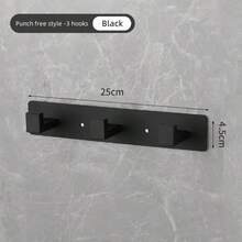 Gancho Para Toallas Y Accesorios De Baño - Negro - Ver 4