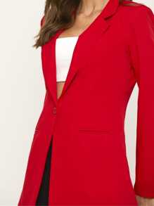 Women Blazers - 紅色 - 查看 3