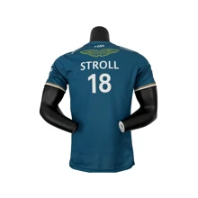 Jersey T-Shirt Blue Collarless - M - ดู 2