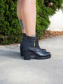 Women Fashion Boots - màu đen - Xem 4