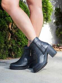 Women Fashion Boots - màu đen - Xem 2