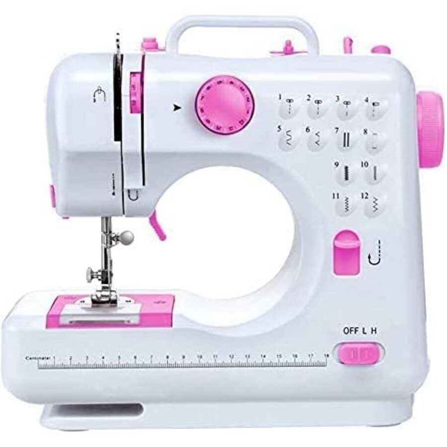 Mini Sewing Machine for Beginner, Portable Sewing Machine - Blanco - Ver 1