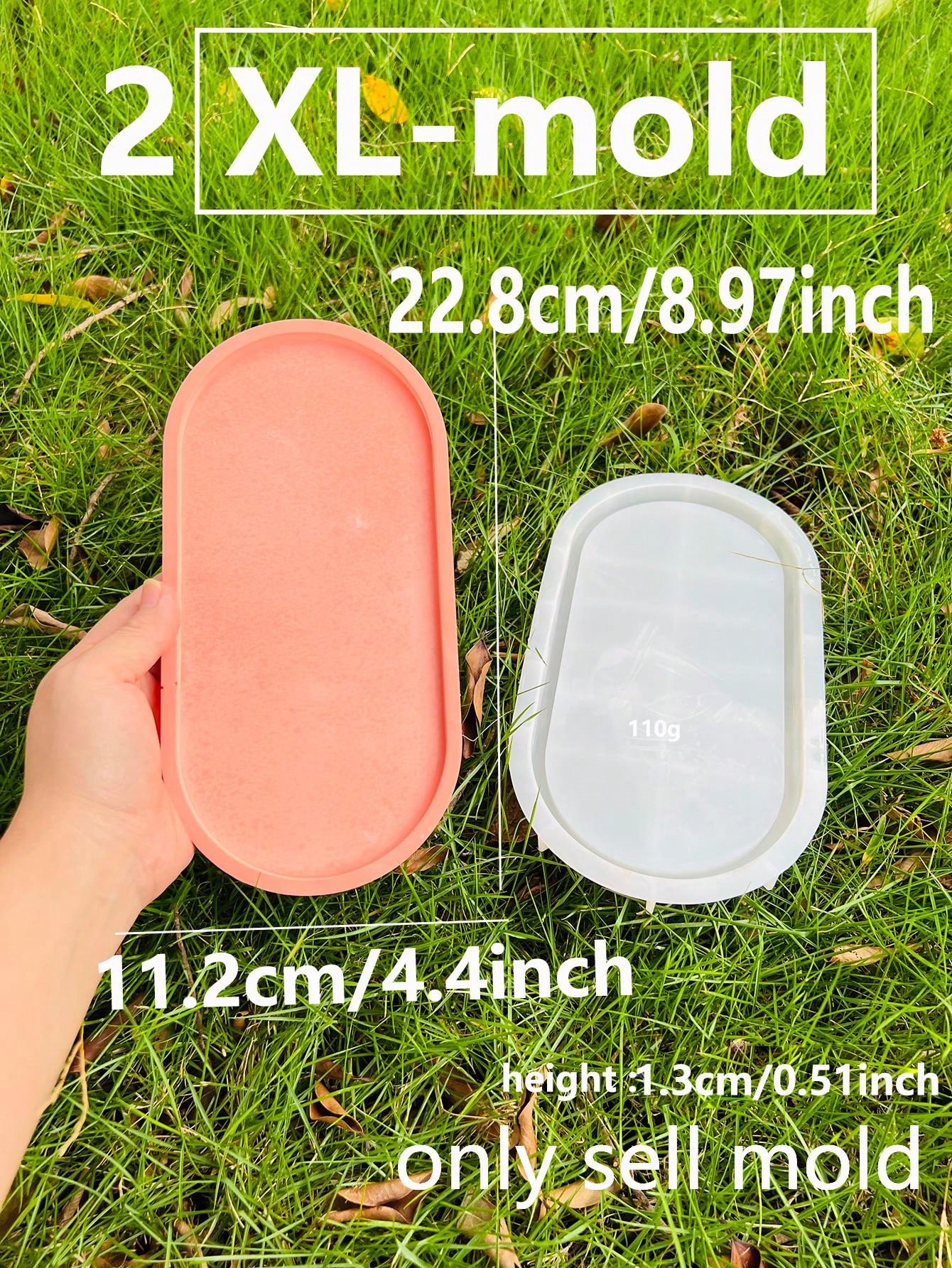 Multiple Sizes Oval Cement Tray Mold, Diy Jewelry Storage Dish Concrete