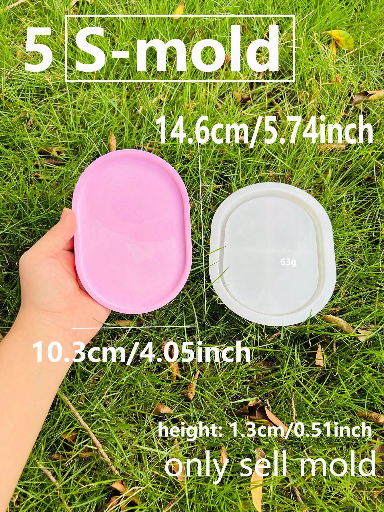 Multiple Sizes Oval Cement Tray Mold, Diy Jewelry Storage Dish Concrete