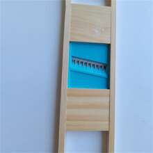 1入組多功能不銹鋼薯片切割機，蔬菜水果工具，廚房用品，切割機，食品，沙拉，裝飾，儲存，聚會，生日。 - 藍色 - 查看 7