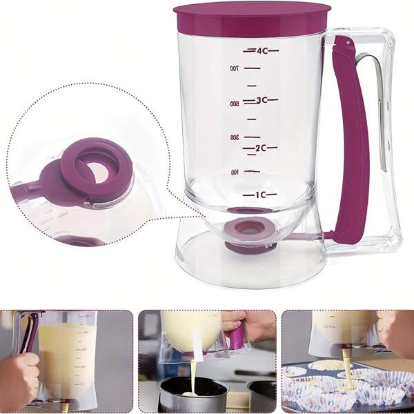 Batter Separator/Dispenser, Cupcake Handheld Dispenser, Batter Funnel Measuring Cup Tool SHEIN USA