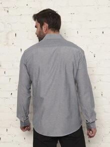 Men Shirts - 淺灰色 - 查看 3