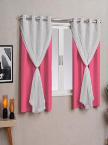Curtains - 玫紅色 - 查看 1