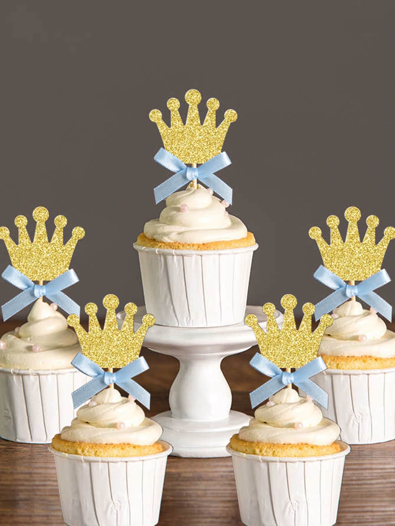 5pcs Baby Shower Party cake decoration - Multicolor - View 1