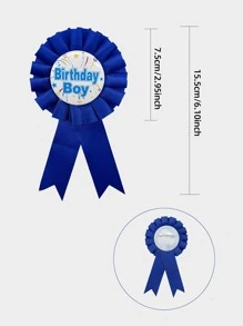 1 个生日国王皇冠帽、1 个金属胸章、1 个生日男孩/女孩绶带、儿童生日派对用品