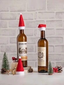 20 Pcs / Pack Christmas Tableware Holder bag Santa Hats Silverware Holders -2024 Christmas Party Dinner Table Dinnerware Christmas Ornament  Decorations - Multicolor - View 7