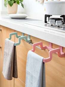 2pcs Plastic Trash Bag Storage Rack, Minimalist Kitchen Trash Bag Storage Rack For Kitchen - Multicolor - View 1