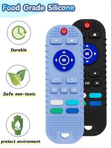 1入組隨機嬰兒電視遙控器造型咀嚼抓握練習遊戲開發智力早期教育感官玩具幼兒（部分部件隨機發送）學校、學生、文具、學校用品 - 彩色 - 查看 3