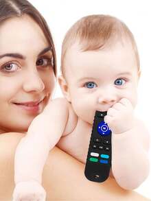 1入組隨機嬰兒電視遙控器造型咀嚼抓握練習遊戲開發智力早期教育感官玩具幼兒（部分部件隨機發送）學校、學生、文具、學校用品 - 彩色 - 查看 6