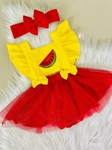 Baby Girls Jumpsuits - Rojo - Ver 5