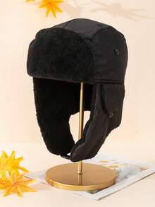 Mũ phi công nam - màu đen - Xem 2