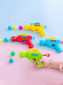 弹性乒乓球玩具枪，创意新奇趣味玩具手枪