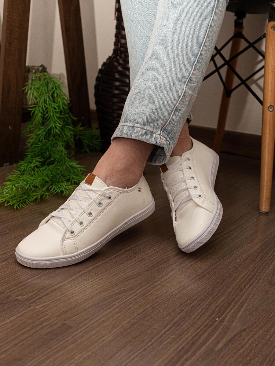 Women Wedge Sneakers - 白色 - 查看 1