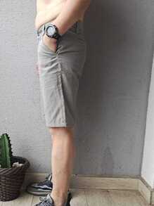 Men Shorts - Light Grey - View 4