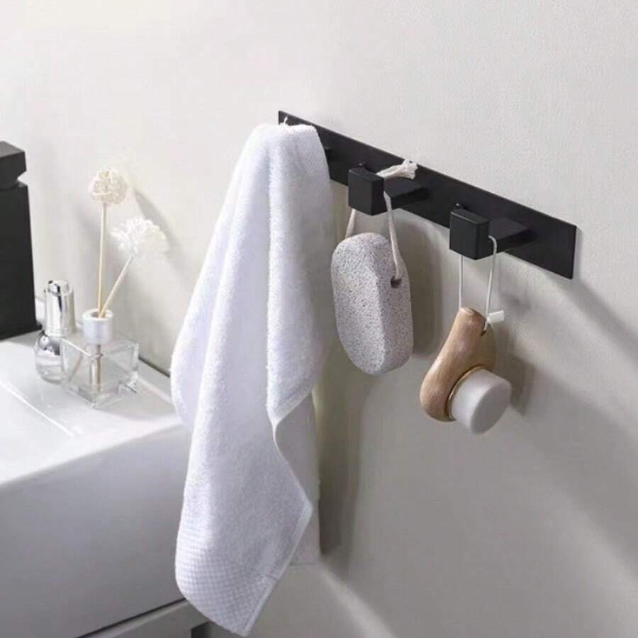 Gancho Para Toallas Y Accesorios De Baño - Negro - Ver 1