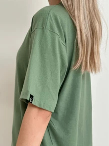 Women T-Shirts - Olive Green - View 4