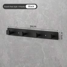 Gancho Para Toallas Y Accesorios De Baño - Negro - Ver 5