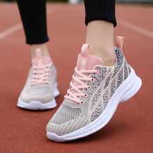 女運動鞋2023,網佈設計,透氣,薄外底,適合中學生,休閒,跑步,慢跑,旅行,時尚。